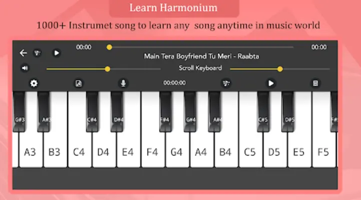 Harmonium Keyboard android App screenshot 5