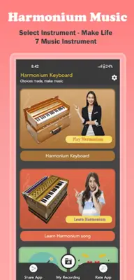 Harmonium Keyboard android App screenshot 7